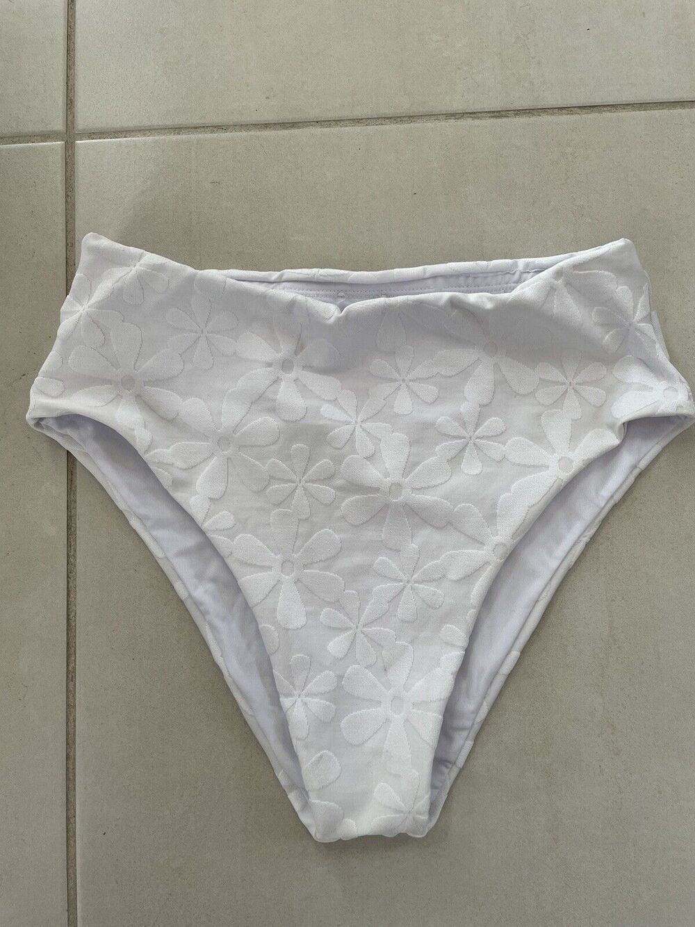 Kenny Flowers Bikini Bottom High Waist Santorini Floral Swimwear